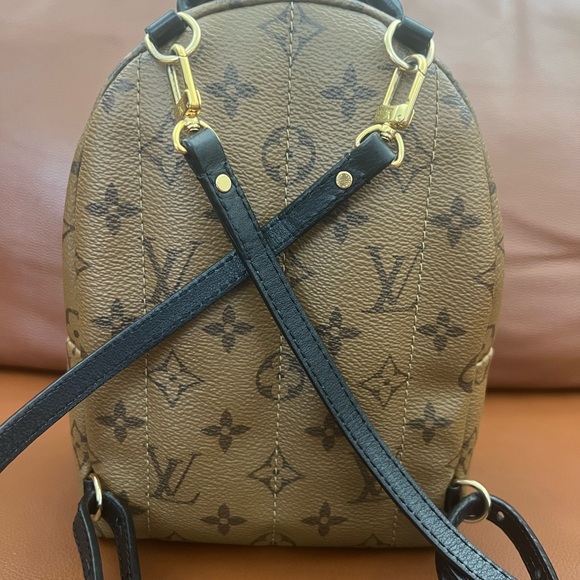 Authentic Louis Vuitton Reverse Monogram Palm Springs Mini Backpack - Picture 3 of 13